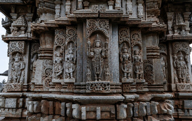 Fototapeta premium Veera Narayan Temple or Veeranarayana Temple in Belavadi. Karnataka. India