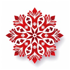 Traditional Christmas Sleigh Ride Vector on Snowy White Landscape