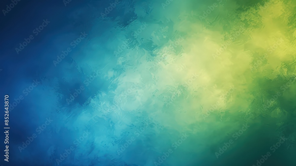 Poster a digital abstract background image with a gradient transitioning from blue to green. the image rese