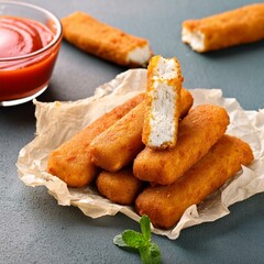 Indian snacks kurkuri paneer fingers or pakora, pakoda 
