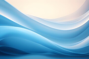 Obraz premium Subtle Blue Wavescape