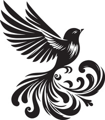 Bird silhouette vector illustration