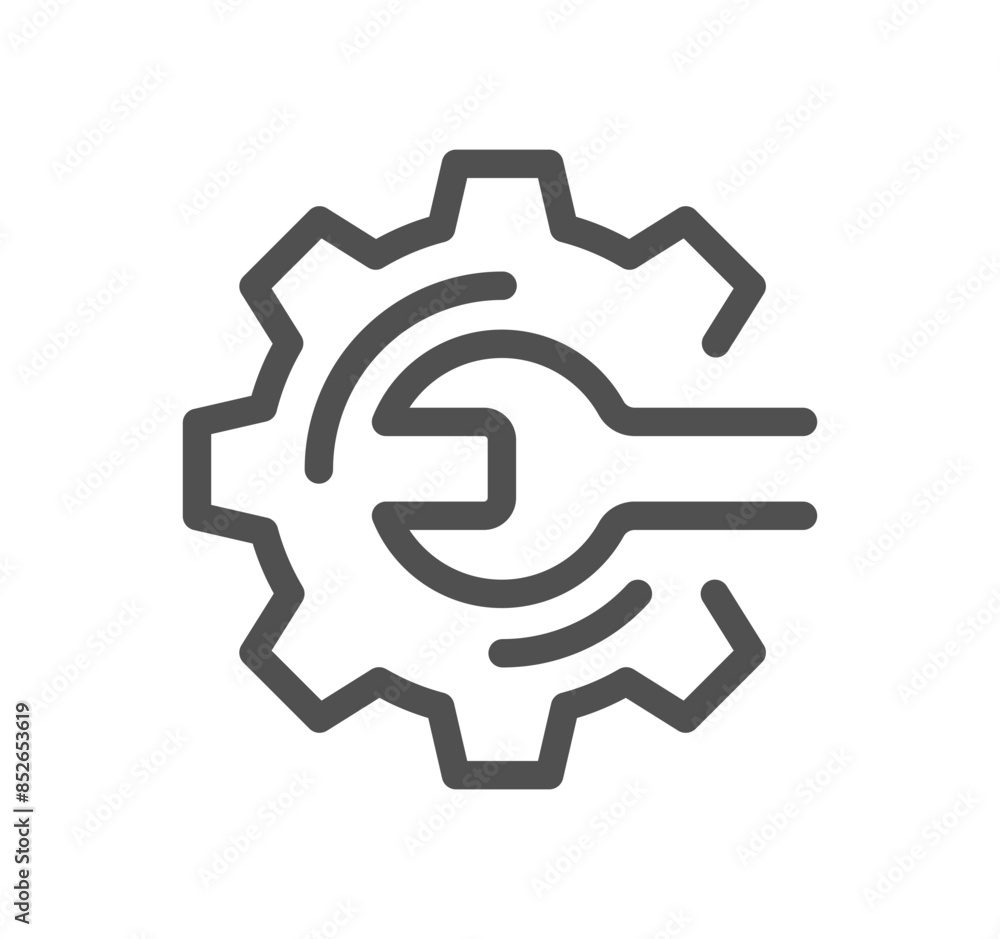 Poster Management related icon outline and linear vector.
