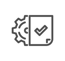 Management related icon outline and linear vector.
