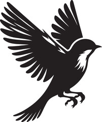 Bird silhouette vector illustration