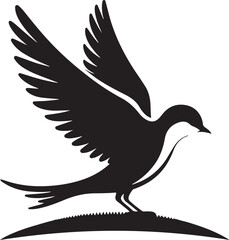 Bird silhouette vector illustration