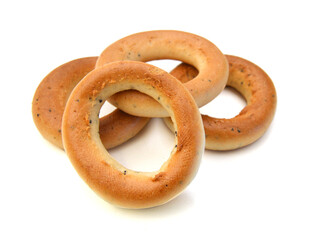 Bagels isolated on a white background