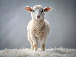 Fototapeta premium This Little Lamb Is The Perfect Addition To Any Easter Or Springtime Project.