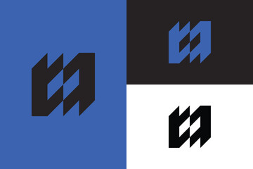 simple and modern abstract shape logo, minimal logo, Logo Modernism.