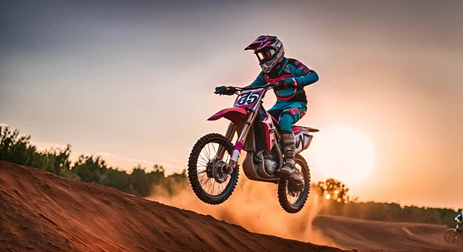 Motocross show or competition.