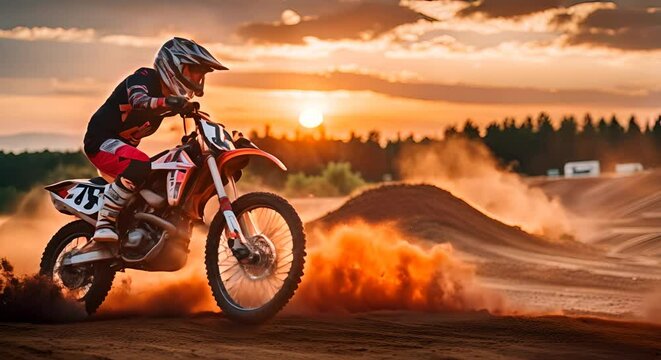 Motocross show or competition.