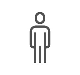 People related icon outline and linear vector.

