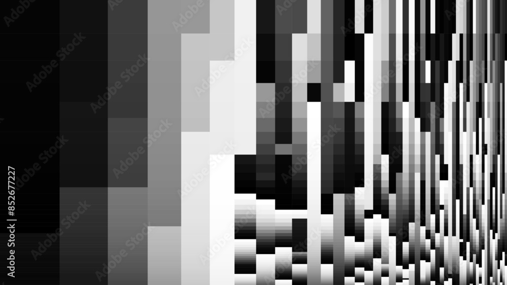 Poster glitch checkered pixels pattern. pixel art chaotic glitchy background. 90s cctv vhs screen vibe. tv 