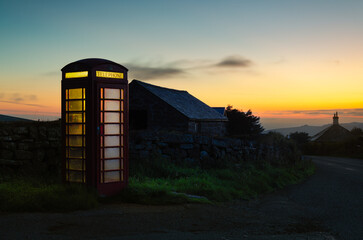The Dartmoor Callbox at Dusk.
