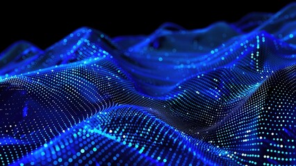 Blue Abstract Technology Theme Concept Background