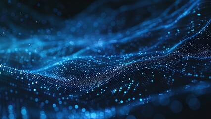 Blue Abstract Technology Theme Concept Background