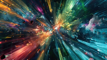 Fototapeta premium Artificial Intelligence Big Data Technology Concept Background