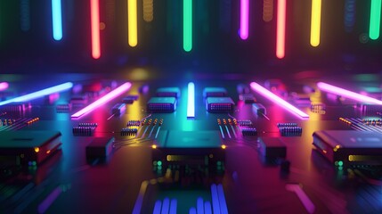 an abstract hardware board