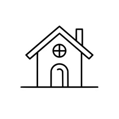 home outline, line art house, line art print, HOUSE clipart, cute house svg, lake house svg, Line Art, house, home, icon, building, estate, symbol, construction, architecture, vector, real, roof, wind