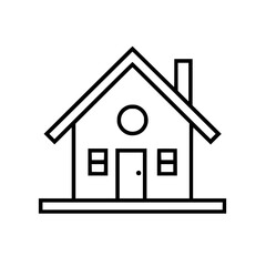 home outline, line art house, line art print, HOUSE clipart, cute house svg, lake house svg, Line Art, house, home, icon, building, estate, symbol, construction, architecture, vector, real, roof, wind