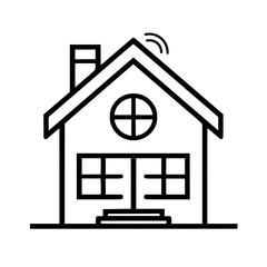 home outline, line art house, line art print, HOUSE clipart, cute house svg, lake house svg, Line Art, house, home, icon, building, estate, symbol, construction, architecture, vector, real, roof, wind
