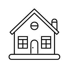 home outline, line art house, line art print, HOUSE clipart, cute house svg, lake house svg, Line Art, house, home, icon, building, estate, symbol, construction, architecture, vector, real, roof, wind
