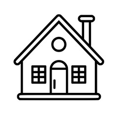 home outline, line art house, line art print, HOUSE clipart, cute house svg, lake house svg, Line Art, house, home, icon, building, estate, symbol, construction, architecture, vector, real, roof, wind