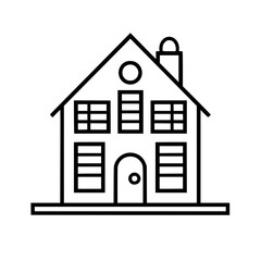 home outline, line art house, line art print, HOUSE clipart, cute house svg, lake house svg, Line Art, house, home, icon, building, estate, symbol, construction, architecture, vector, real, roof, wind