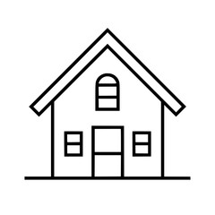 home outline, line art house, line art print, HOUSE clipart, cute house svg, lake house svg, Line Art, house, home, icon, building, estate, symbol, construction, architecture, vector, real, roof, wind