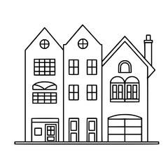 home outline, line art house, line art print, HOUSE clipart, cute house svg, lake house svg, Line Art, house, home, icon, building, estate, symbol, construction, architecture, vector, real, roof, wind