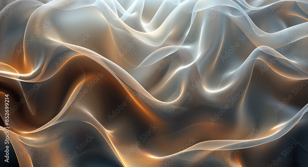 Aufkleber Elegant abstract background with intricate line patterns. Generative AI.