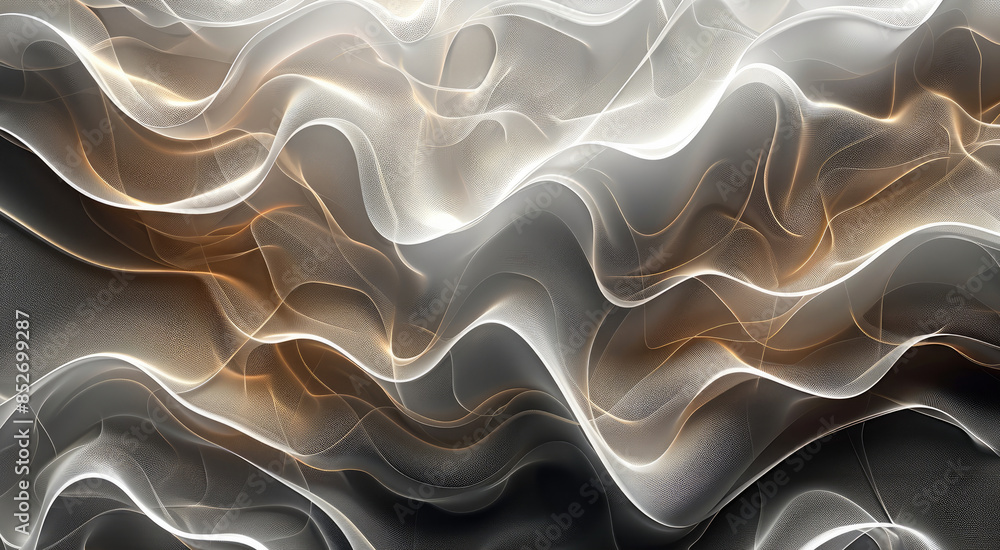 Fototapete Elegant abstract background with intricate line patterns. Generative AI.