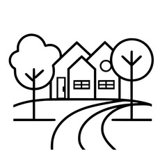 home outline, line art house, line art print, HOUSE clipart, cute house svg, lake house svg, Line Art, house, home, icon, building, estate, symbol, construction, architecture, vector, real, roof, wind