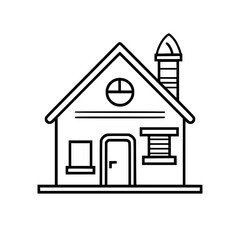 home outline, line art house, line art print, HOUSE clipart, cute house svg, lake house svg, Line Art, house, home, icon, building, estate, symbol, construction, architecture, vector, real, roof, wind