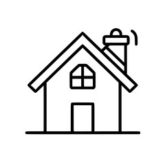home outline, line art house, line art print, HOUSE clipart, cute house svg, lake house svg, Line Art, house, home, icon, building, estate, symbol, construction, architecture, vector, real, roof, wind