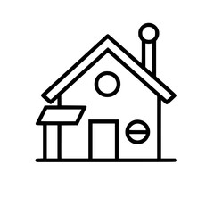 home outline, line art house, line art print, HOUSE clipart, cute house svg, lake house svg, Line Art, house, home, icon, building, estate, symbol, construction, architecture, vector, real, roof, wind