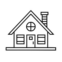 home outline, line art house, line art print, HOUSE clipart, cute house svg, lake house svg, Line Art, house, home, icon, building, estate, symbol, construction, architecture, vector, real, roof, wind
