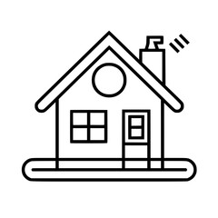 home outline, line art house, line art print, HOUSE clipart, cute house svg, lake house svg, Line Art, house, home, icon, building, estate, symbol, construction, architecture, vector, real, roof, wind