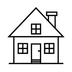 home outline, line art house, line art print, HOUSE clipart, cute house svg, lake house svg, Line Art, house, home, icon, building, estate, symbol, construction, architecture, vector, real, roof, wind