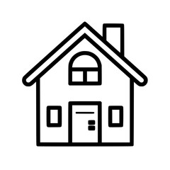 home outline, line art house, line art print, HOUSE clipart, cute house svg, lake house svg, Line Art, house, home, icon, building, estate, symbol, construction, architecture, vector, real, roof, wind