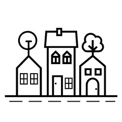 home outline, line art house, line art print, HOUSE clipart, cute house svg, lake house svg, Line Art, house, home, icon, building, estate, symbol, construction, architecture, vector, real, roof, wind