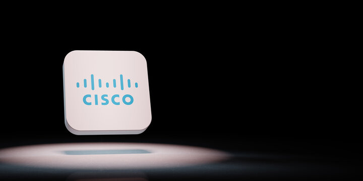 Cisco App Icon Spotlighted on Black Background