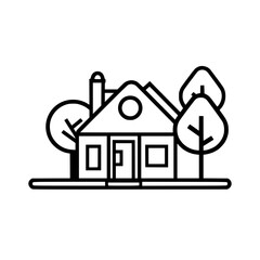 home outline, line art house, line art print, HOUSE clipart, cute house svg, lake house svg, Line Art, house, home, icon, building, estate, symbol, construction, architecture, vector, real, roof, wind