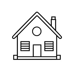 home outline, line art house, line art print, house clipart, cute house svg, lake house svg, line art, house, home, icon, building, estate, symbol, construction, architecture, vector, real, roof, wind