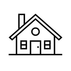 home outline, line art house, line art print, house clipart, cute house svg, lake house svg, line art, house, home, icon, building, estate, symbol, construction, architecture, vector, real, roof, wind