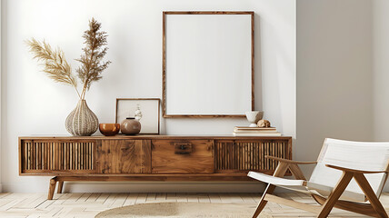 interior of a room with a frame
