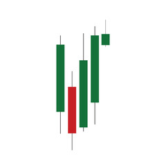 stock market candle graph transparent png or isolated on white background