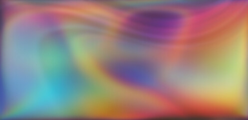 Obraz premium Abstract blurred pastel grayish background with rainbow spots throughout the image.