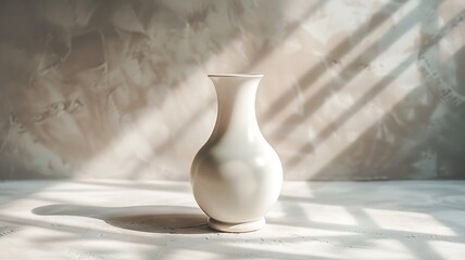 white vase on the table