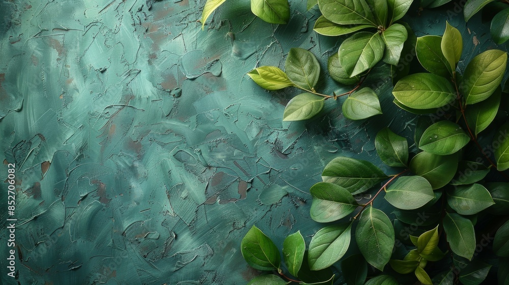 Poster presentation with color of olive green, make it a soft background